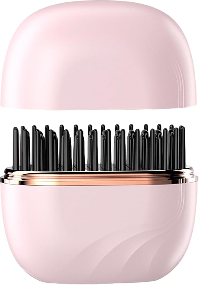 Mini Brosse Lissant Sans Fil – Lissage Rapide & Sécurisé